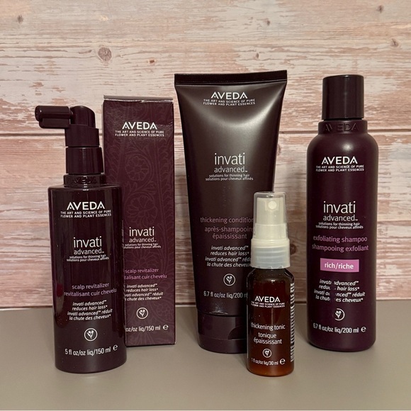 AVEDA Invati Advanced Solutions for Thinning Hair (Rich) 4-Piece Gift Set, NIB - Picture 2 of 7